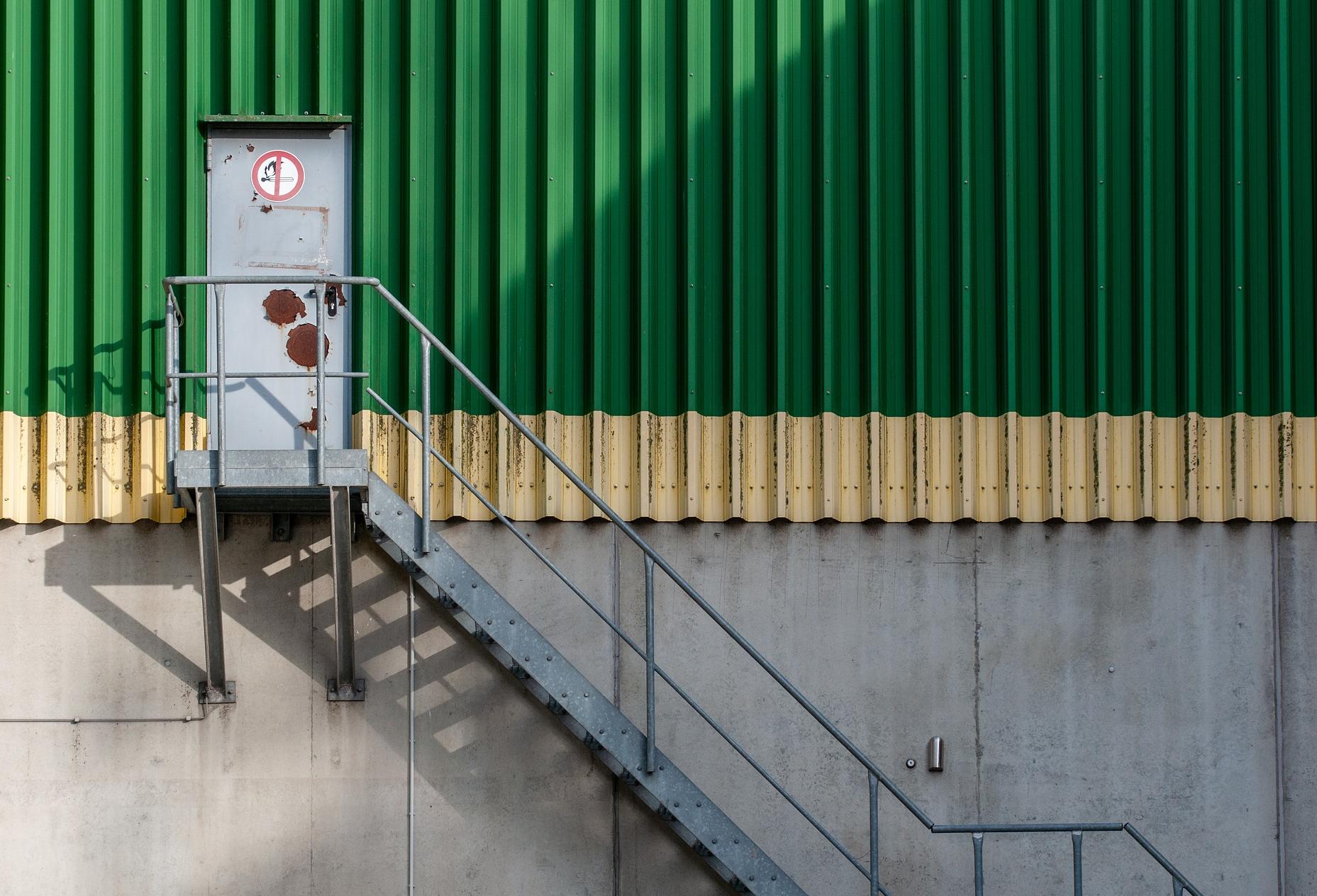 Sad Looking Warehouse Door
