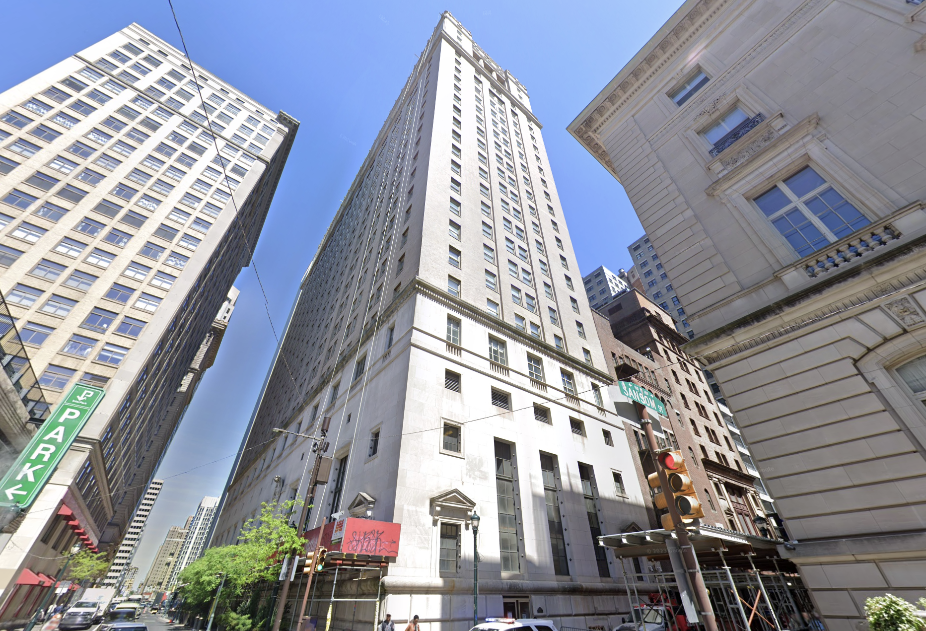 The Packard Grande building on Sansom Street in Philadelphia.