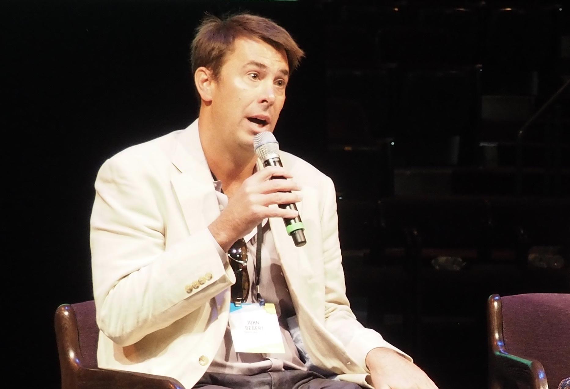 John Begert, then with MRP Realty, at a Bisnow event in 2017.