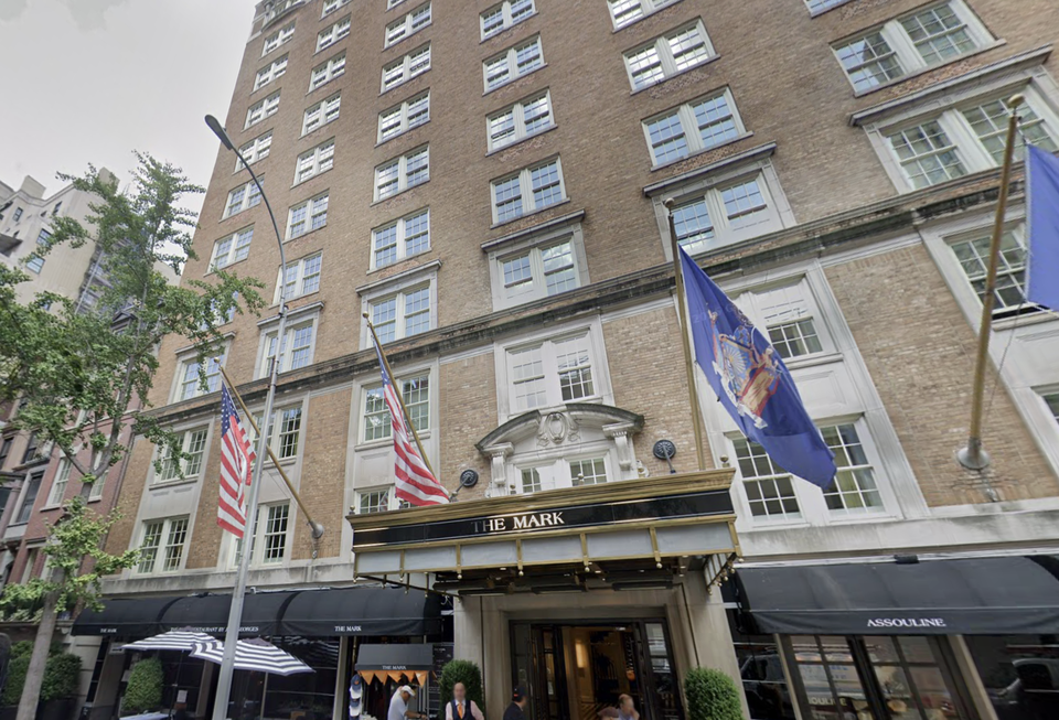 The Mark Hotel, a five-star 153-key hotel at 25 E. 77th St. that owner Alexico Group refinanced for $345M this week.