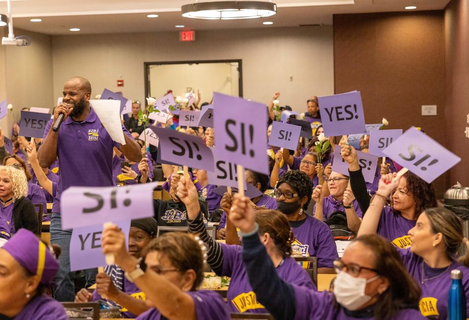 Miami Janitor Strike 32BJ Service Employees International Union 32bj SEIU Vote