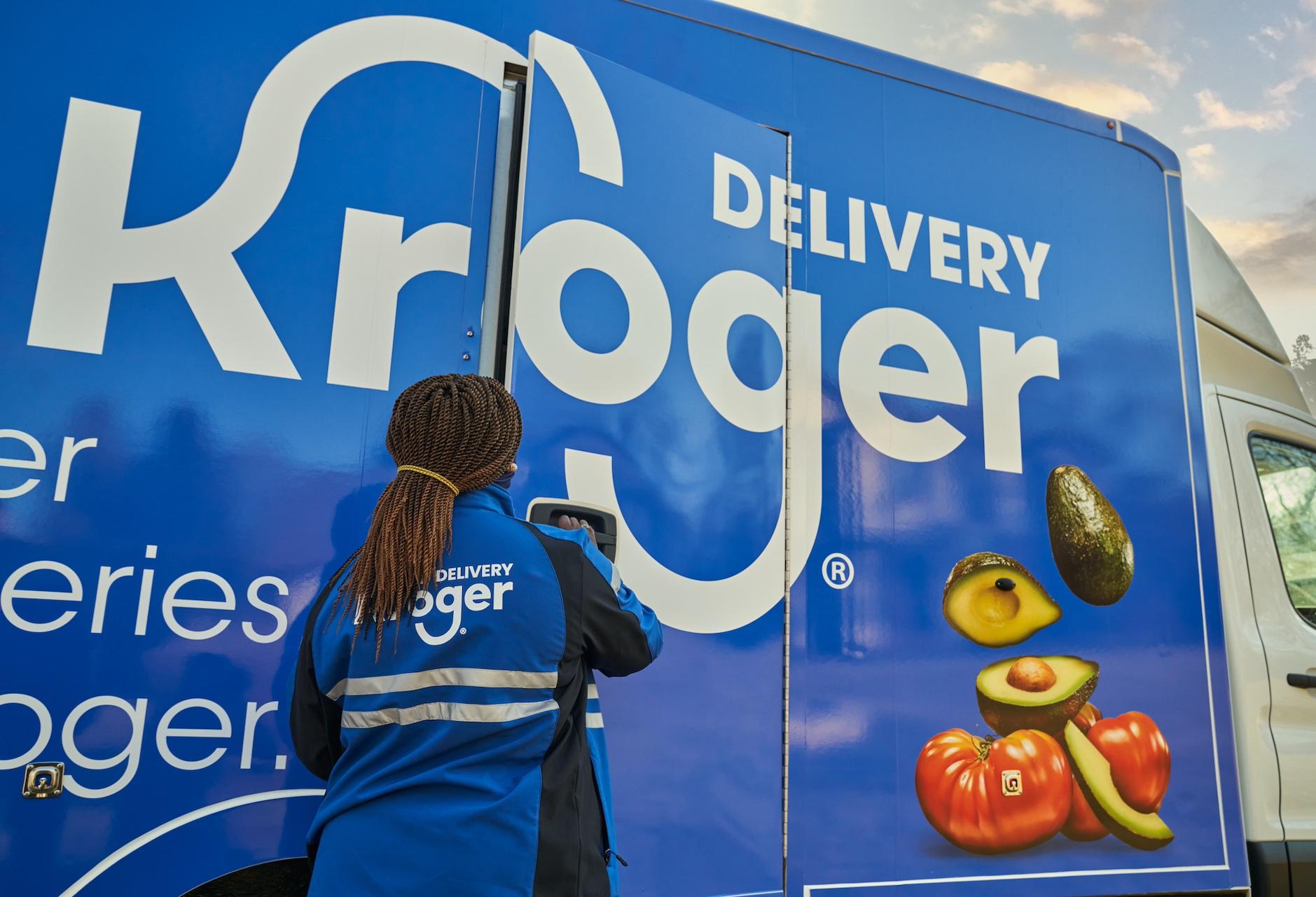 Kroger Delivery Truck Grocery Delivery