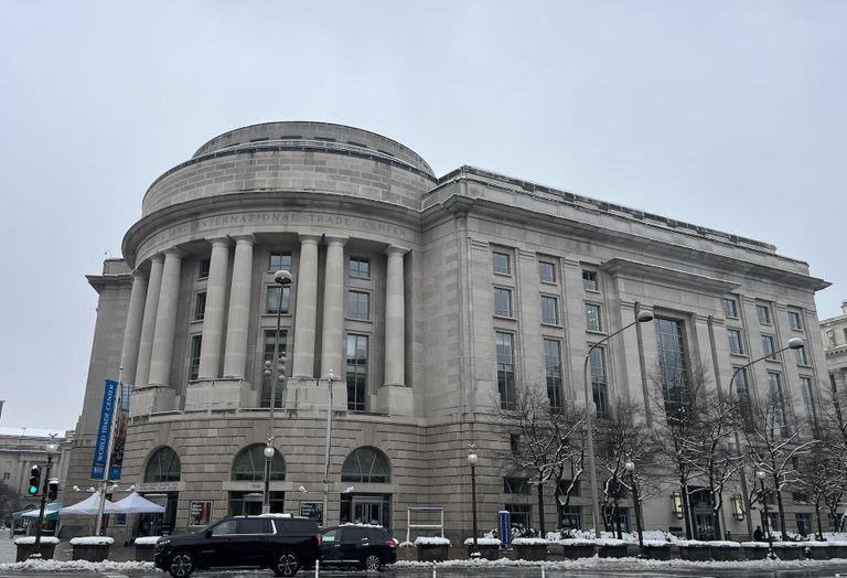 The Ronald Reagan Building and International Trade Center, photographed in February. 