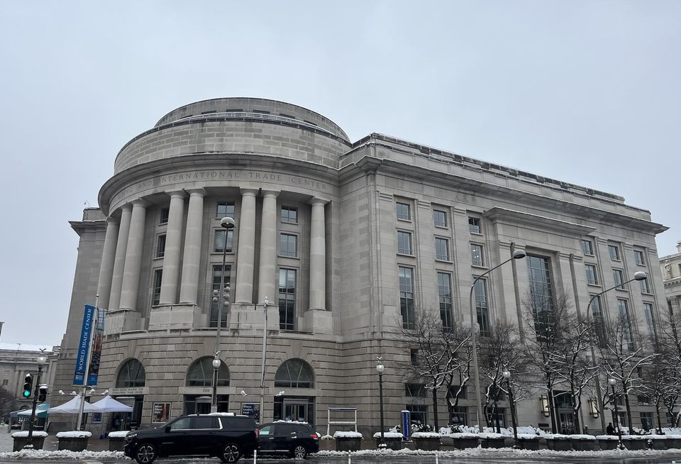 The Ronald Reagan Building and International Trade Center, photographed in February. 