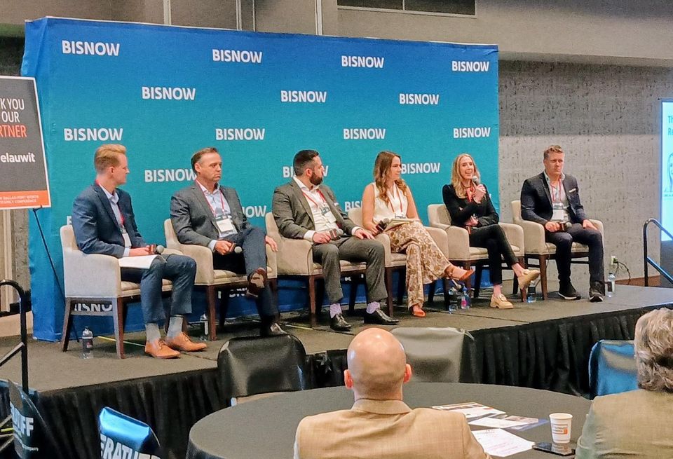 Panelists at the Dallas-Fort Worth Bisnow Multifamily Annual Conference.