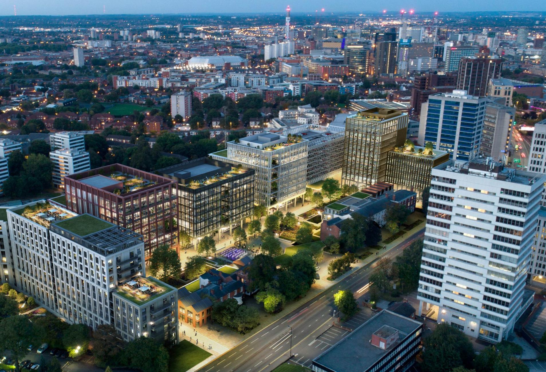 new garden square birmingham edgbaston U+I calthorpe estate offices residential march 2019