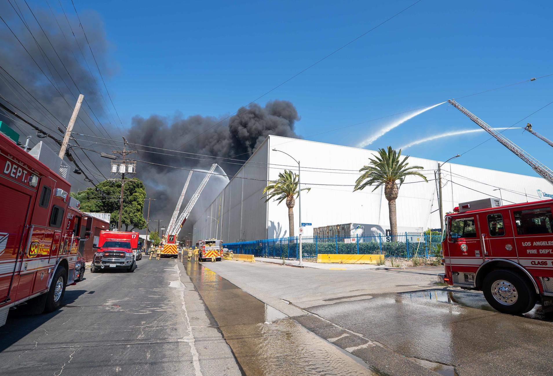 Boyle Heights Cold Storage Fire Prompts Emergency Declarations