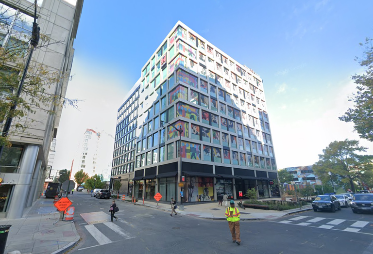 Street view image of the citizenM hotel at 1222 First St. NE in October, 2022