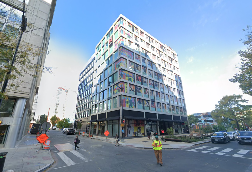 Street view image of the citizenM hotel at 1222 First St. NE in October, 2022