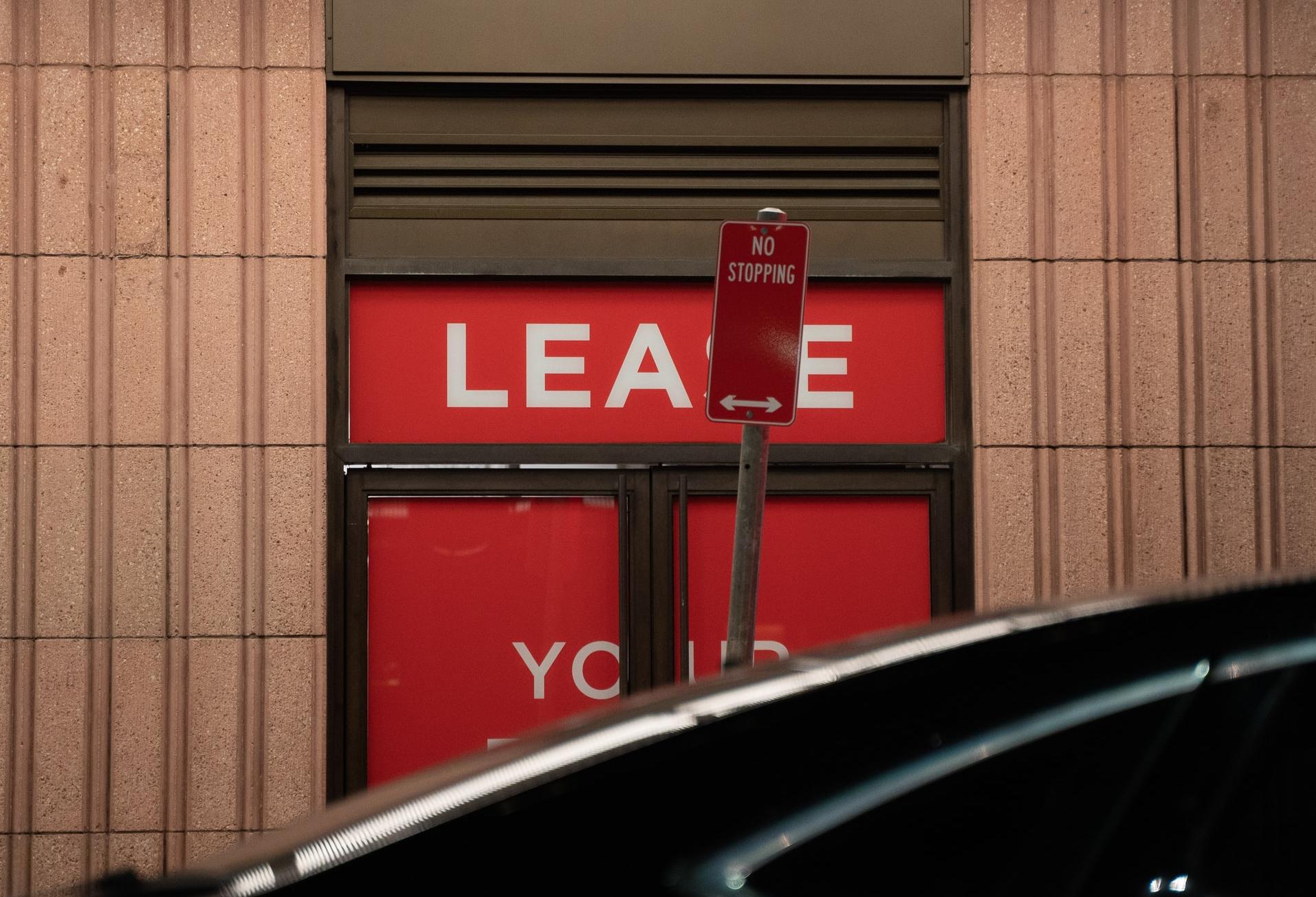 Lease sign