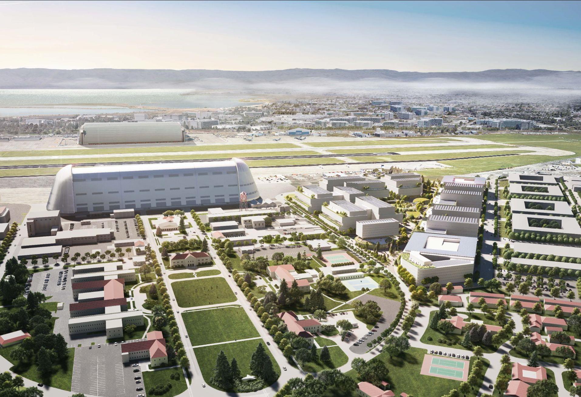 Aeriel View Of Moffett Field
