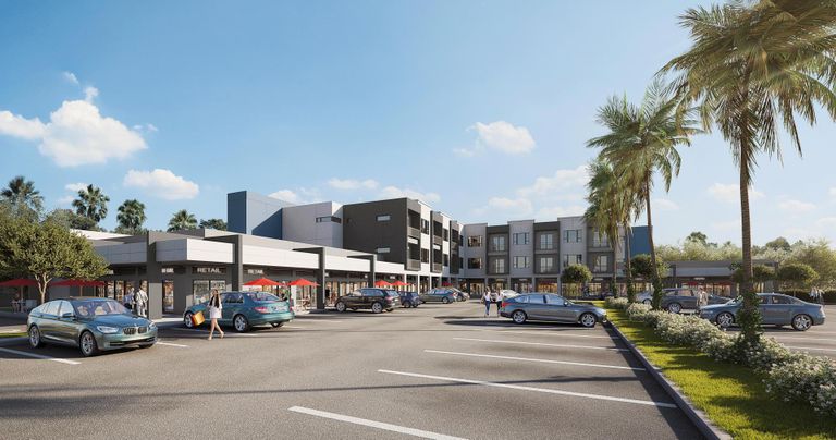 The Amelia mixed-used district — a $10M project, located at 7755 West Fourth Avenue on Red Road.