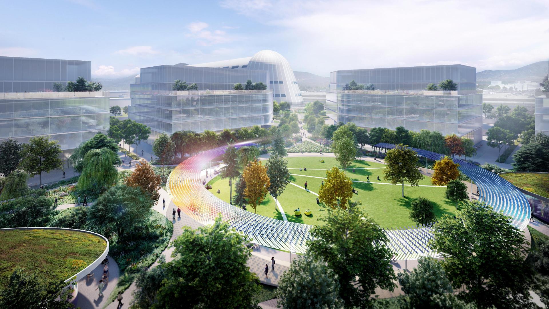 Rendering of Berkeley Space Center Campus
