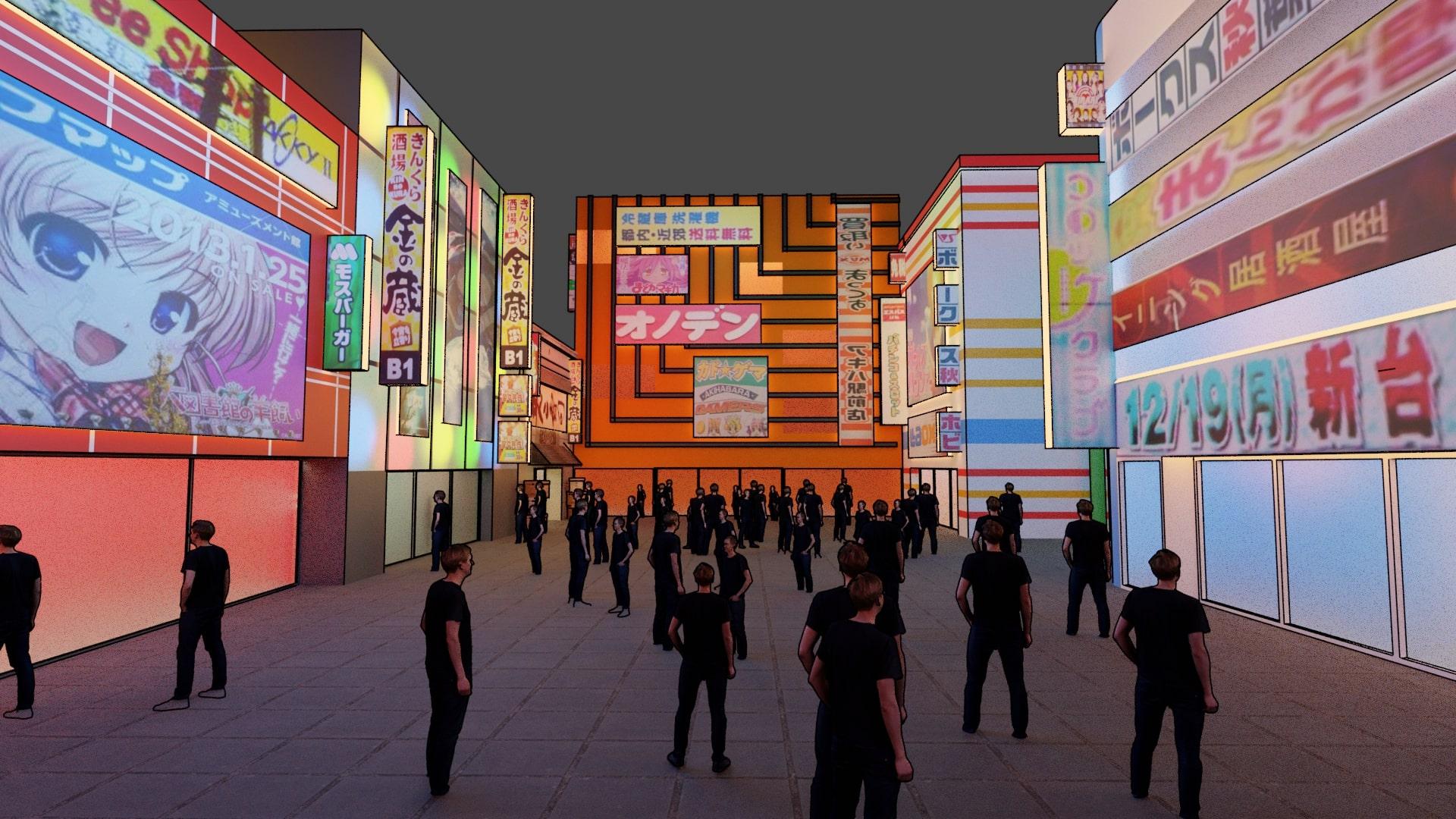 Metajuku Metaverse Rendering