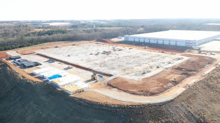 A drone shot of Clarius Park Building 2 