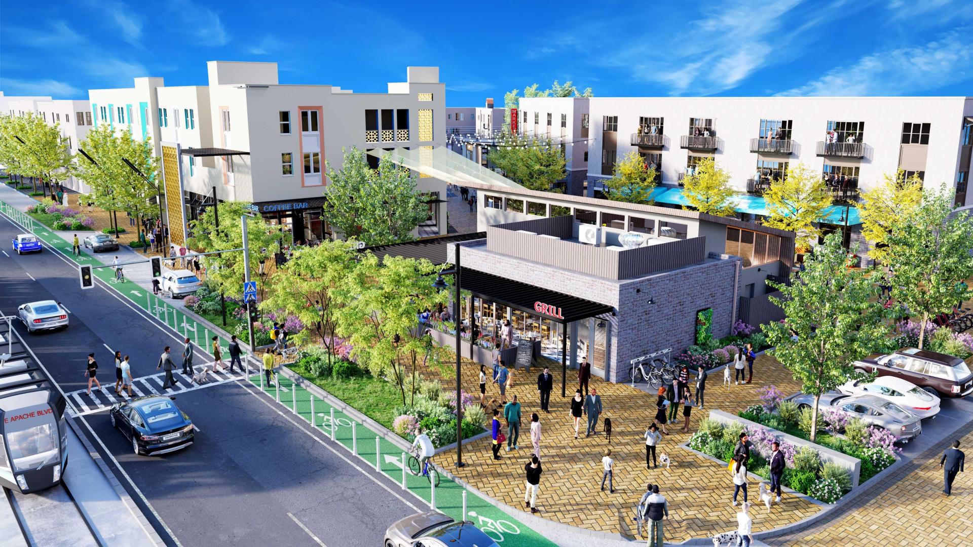 Culdesac Tempe will become one of the nation's first 'car-free' apartment communities in 2021 and recently started securing its retail tenants. 