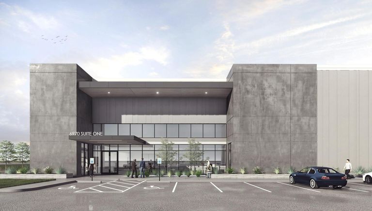 rendering of industrial building