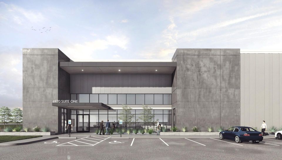 rendering of industrial building