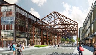 A rendering of Brookfield's Pier 70 project