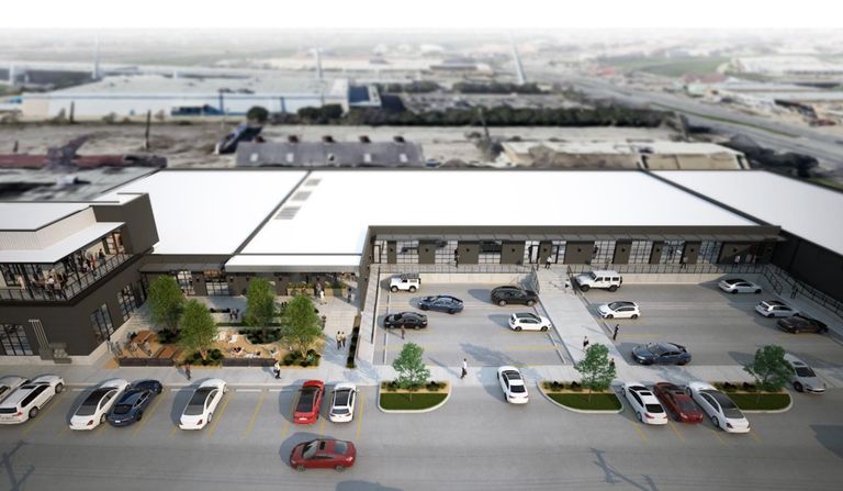 rendering of a flex office complex