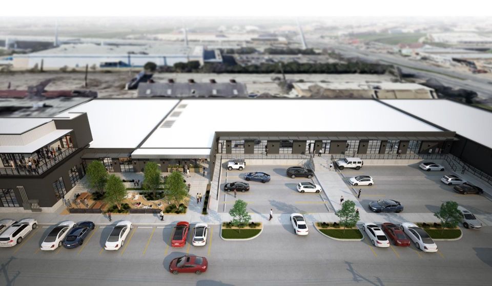 rendering of a flex office complex
