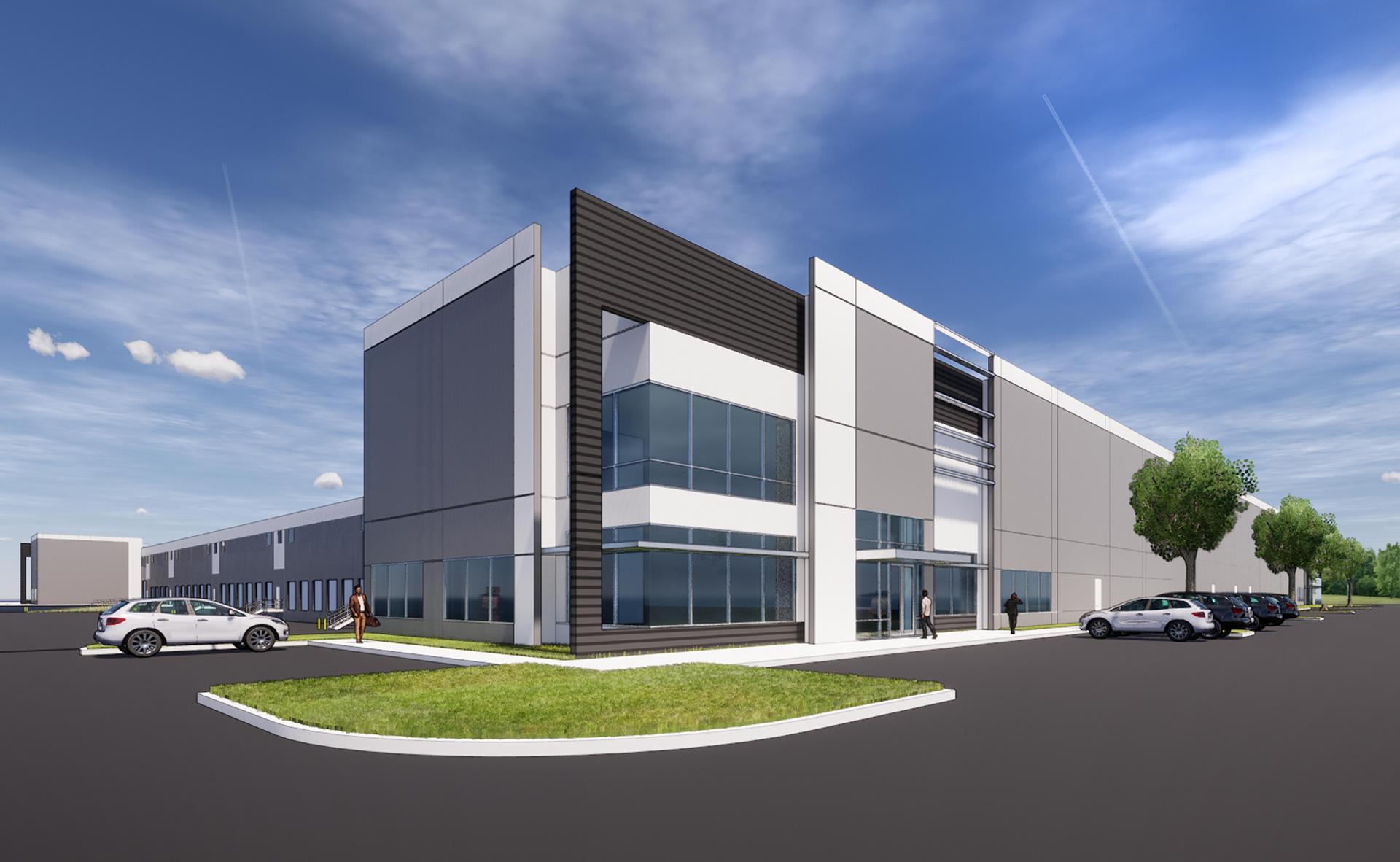 A rendering of the Interwood Distribution Center in north Houston.