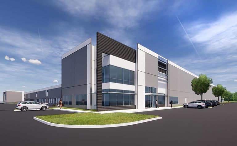 A rendering of the Interwood Distribution Center in north Houston.