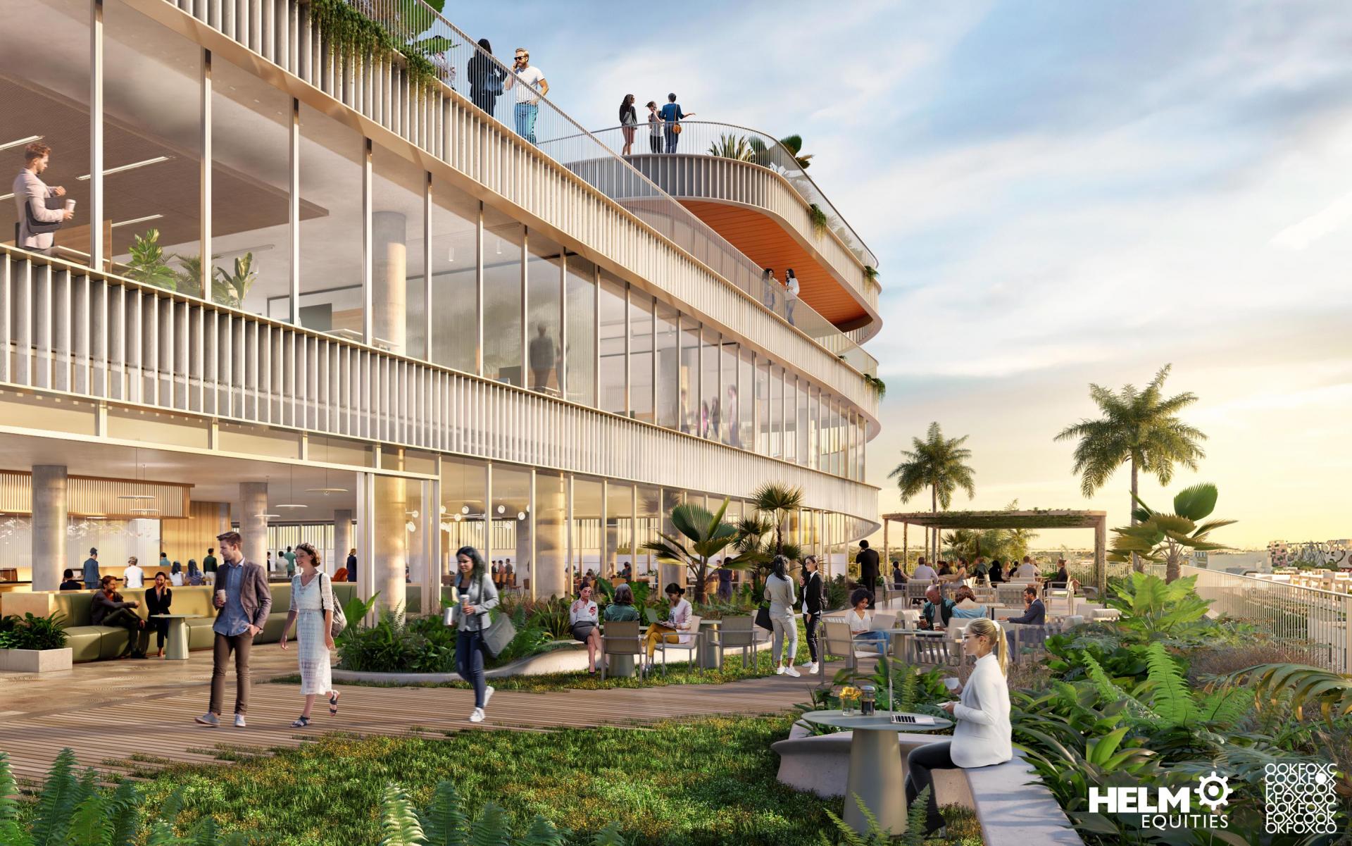 The project will provide 320K SF of Class A office space and 80K SF of functional outdoor space.