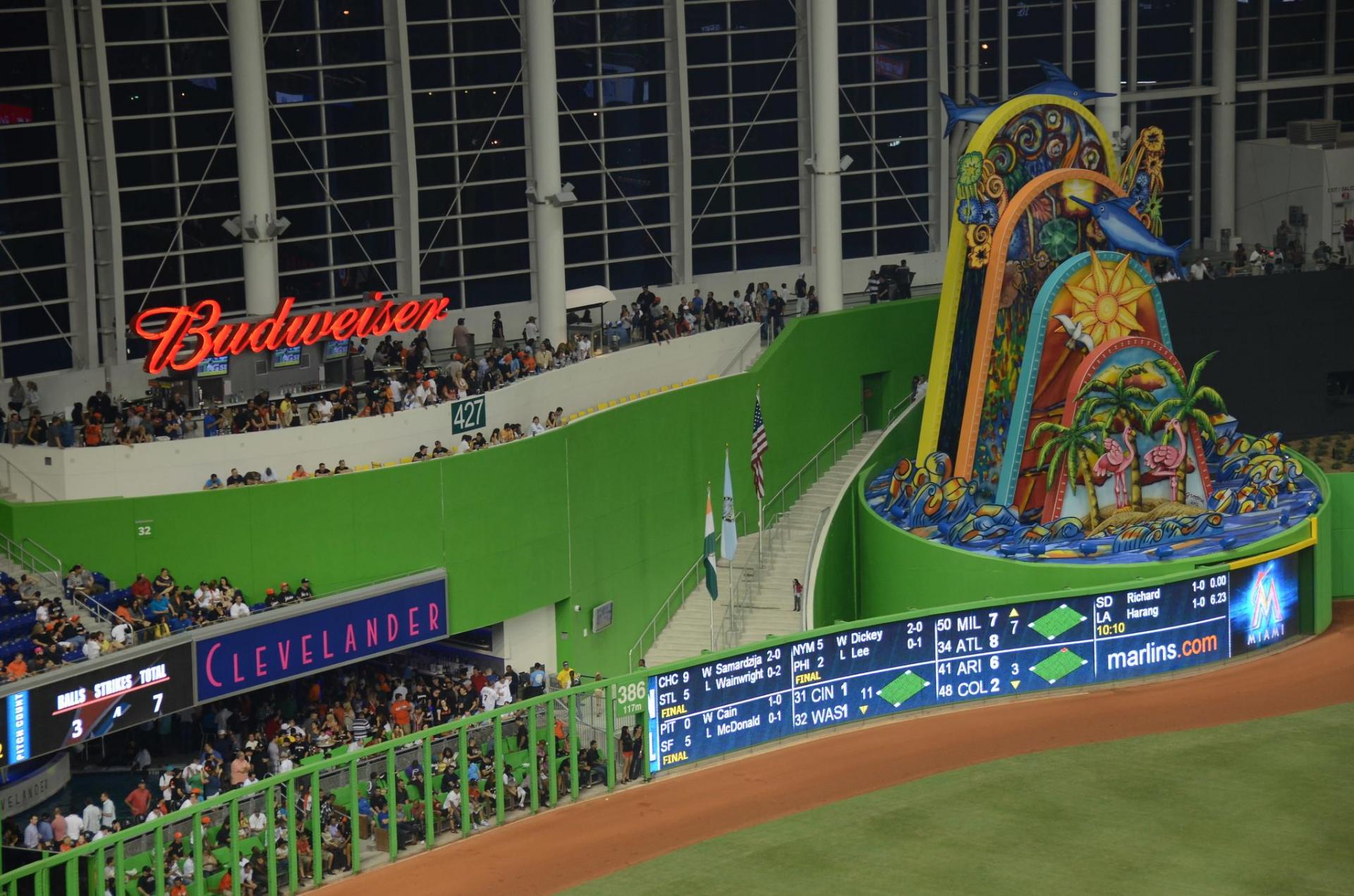Miami Marlins Building Brew Hall Inside Baseball Stadium 