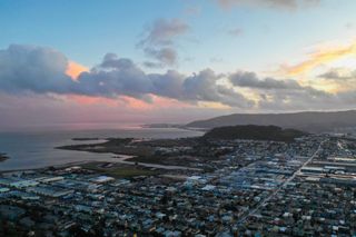 San Franciso Shipyard at sunset