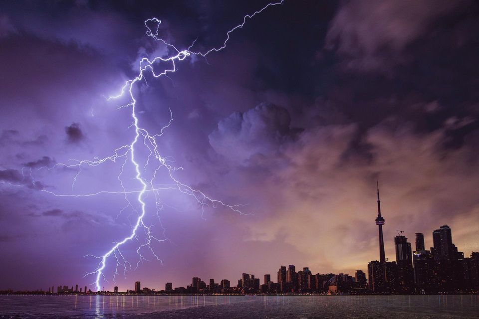 Lightning storm