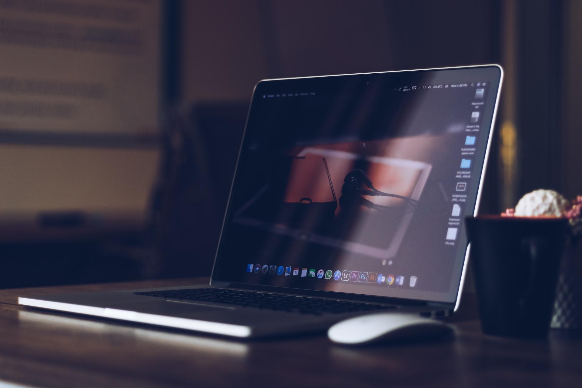 Dark room laptop