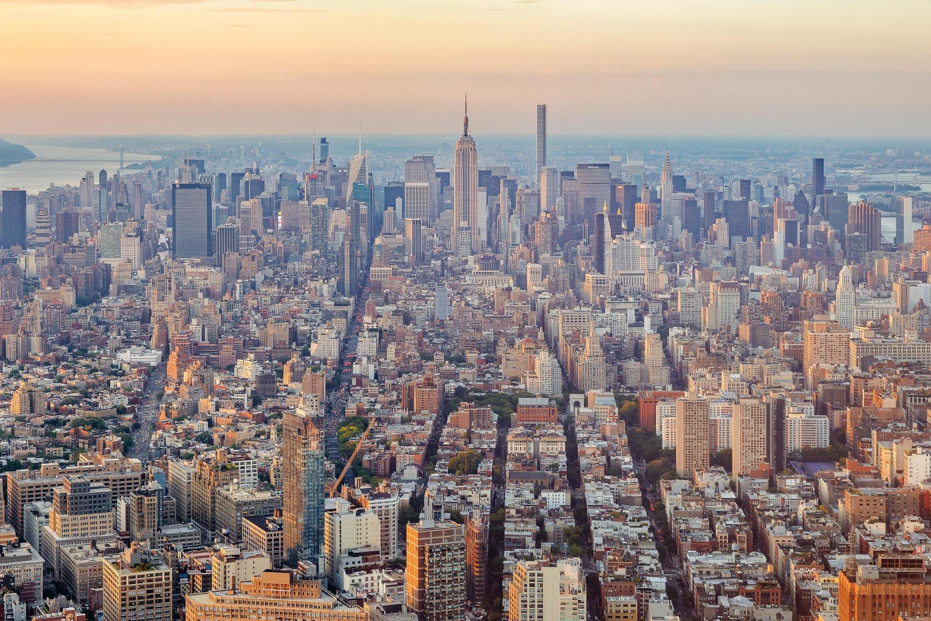 New York City skyline from One World Observatory