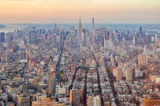 New York City skyline from One World Observatory