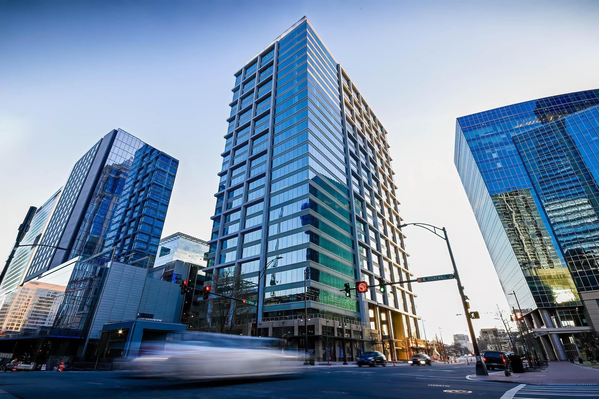 Ally Charlotte Center in Charlotte, NC was was recently awarded Precertification status by WELL Building Institute. Crescent Communities 26-story building Charlotte, NC