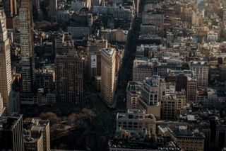 New york city overhead shot