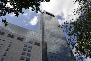 The exterior of one of the many hospitals in the Texas Medical Center.