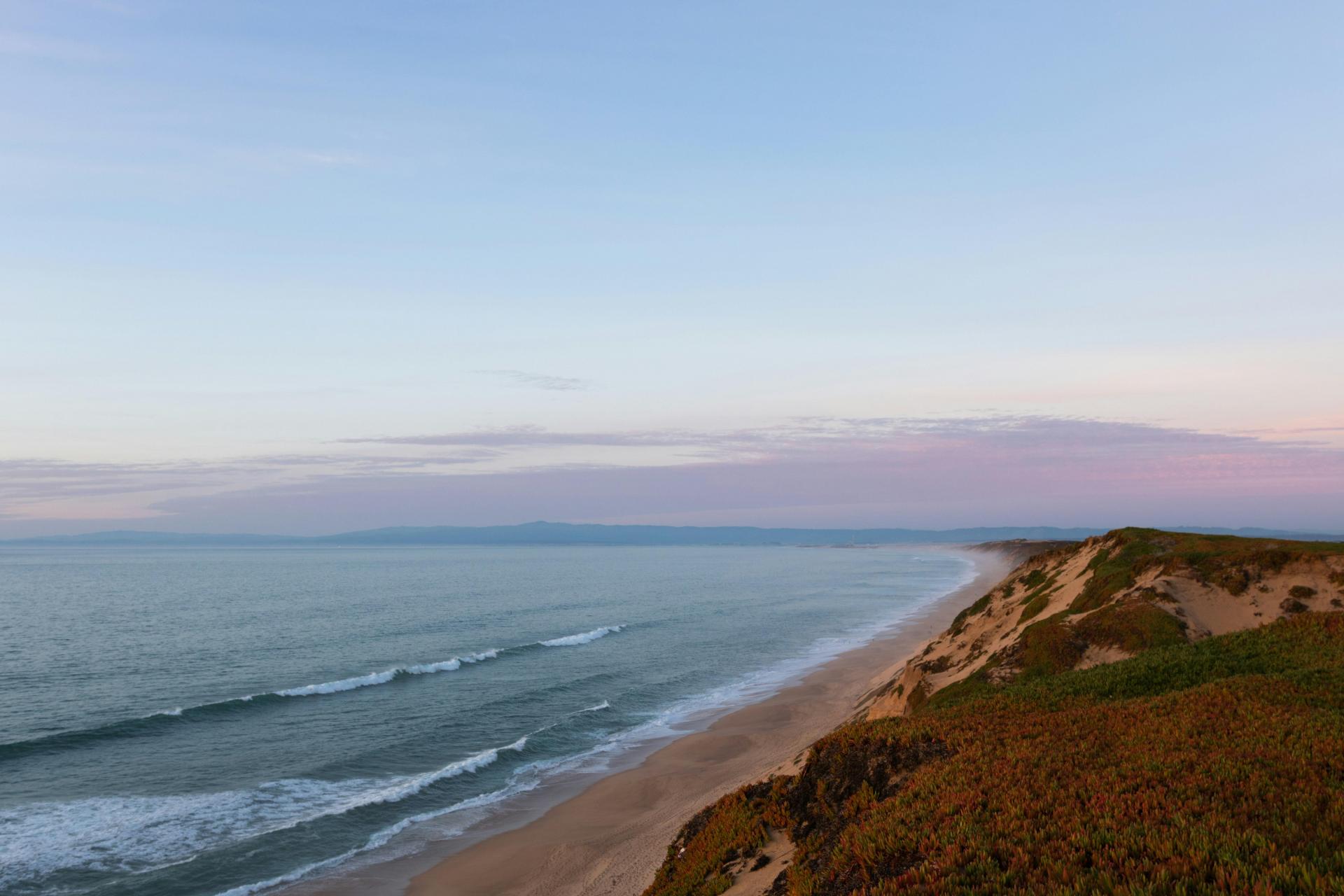 A photo of the Monterey Dunes at Sunset