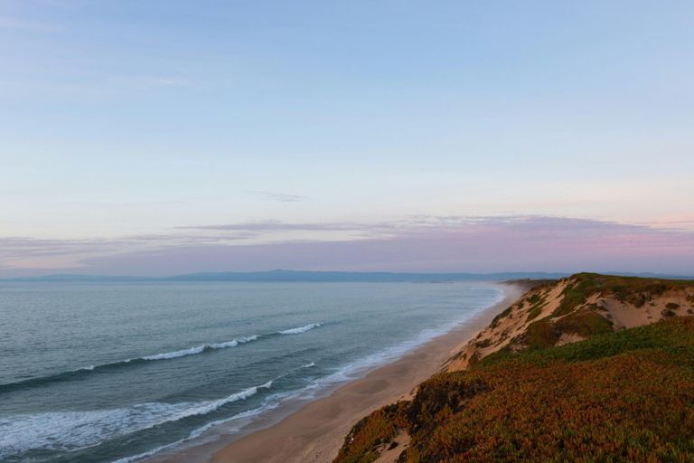 A photo of the Monterey Dunes at Sunset