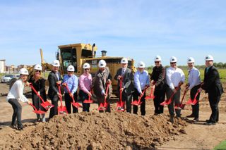 Julie Harris, Jennifer Hill, Ken Gatt, Bill Toops, Robert Heidt, Walt Brown, Jerry Weires, Ed Bull, Ian Hugh, Rick Weiss, Brian Greathouse, Brian Friedman take part in the March 17 groundbreaking ceremony for En Fuego in Glendale. 