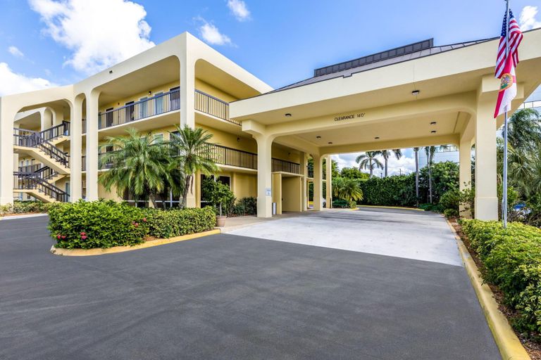 Quality Inn Palm Beach International Airport hotel located at 1503-1505 Belvedere Road in West Palm Beach, Fla.