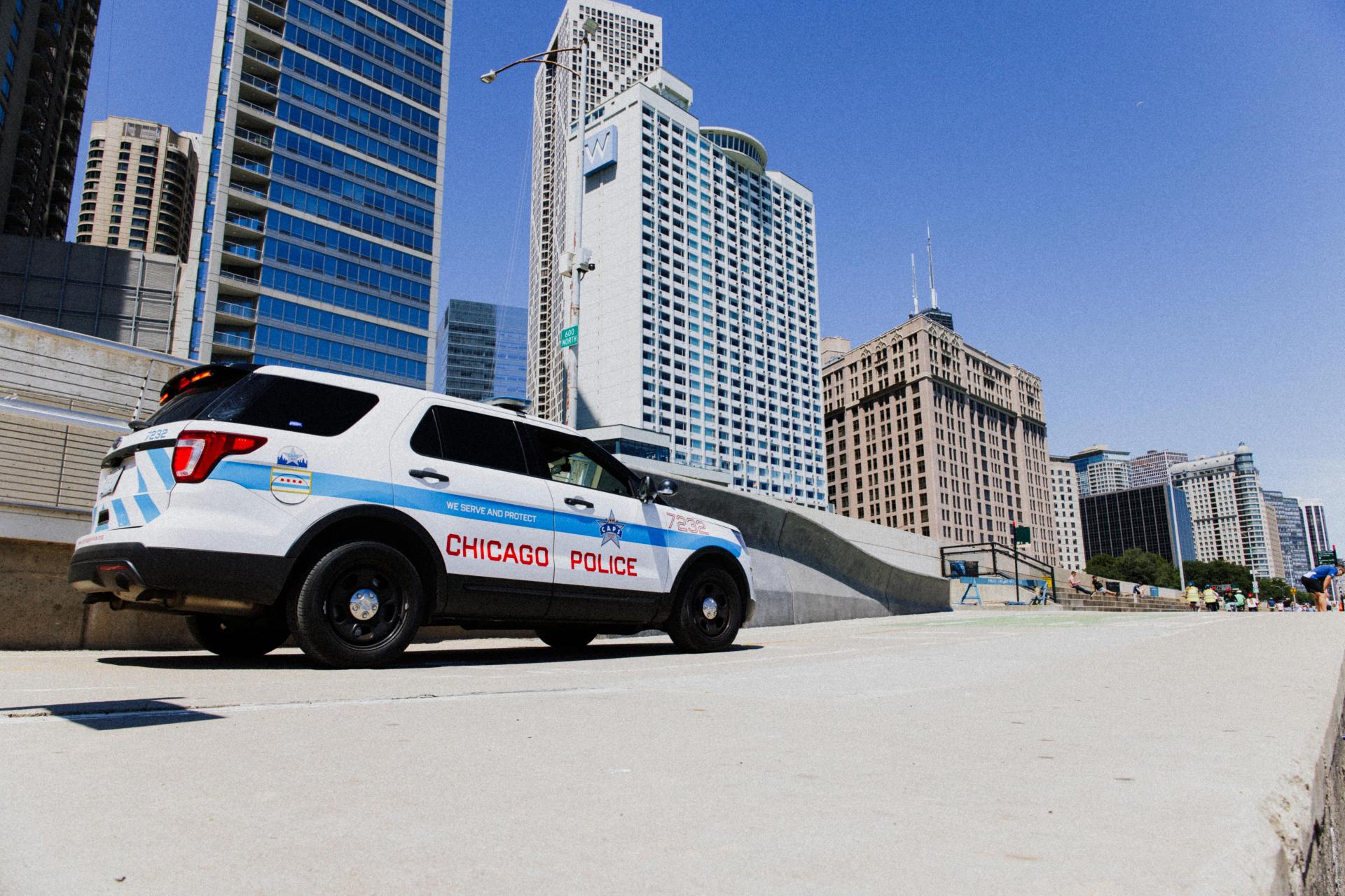 Chicago PD SUV parked on the street.
