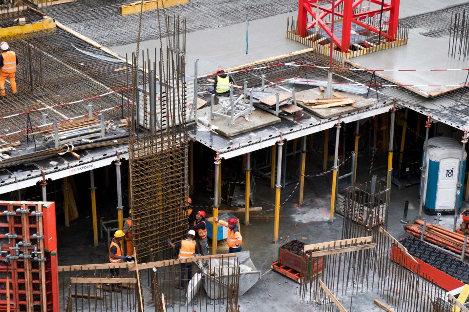 Large building under construction