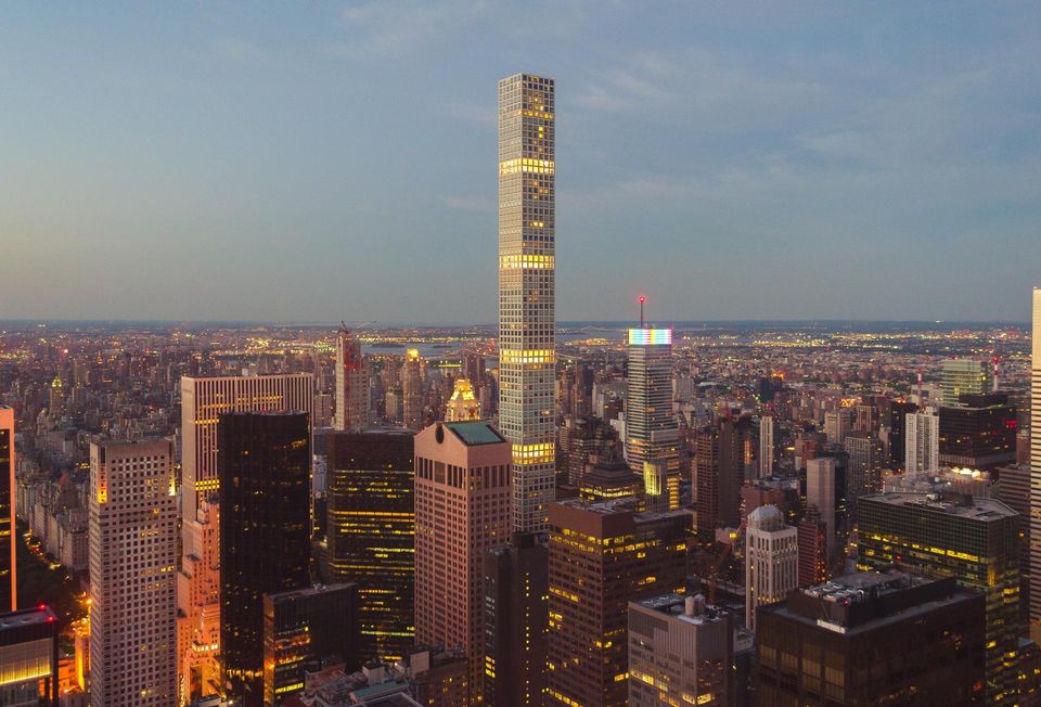 A luxury condo tower on Billionaire's Row in NYC