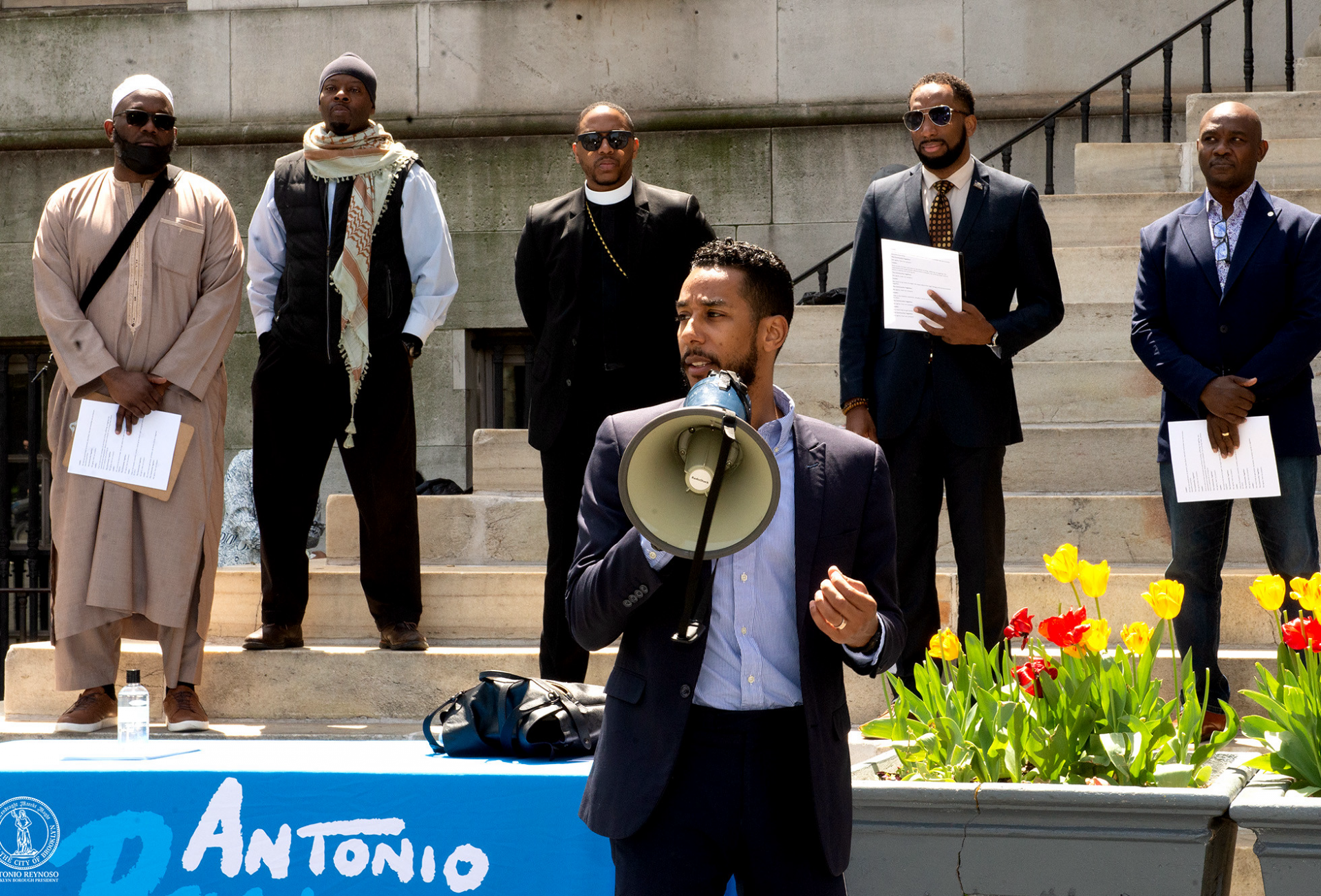 Brooklyn Borough President Antonio Reynoso during the 2022 National Day of Prayer. 