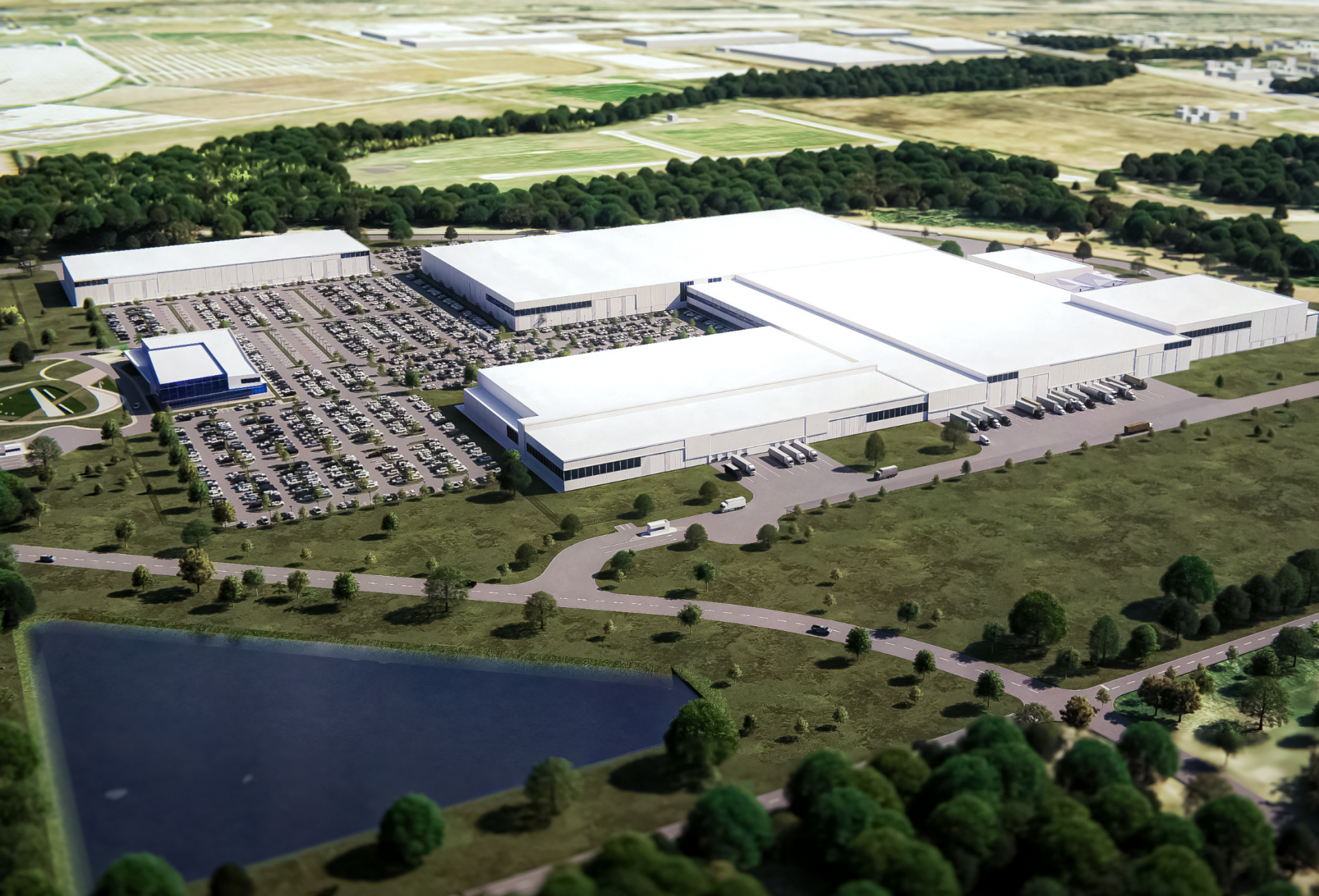 Rendering of the 10X facility in Northlake. 