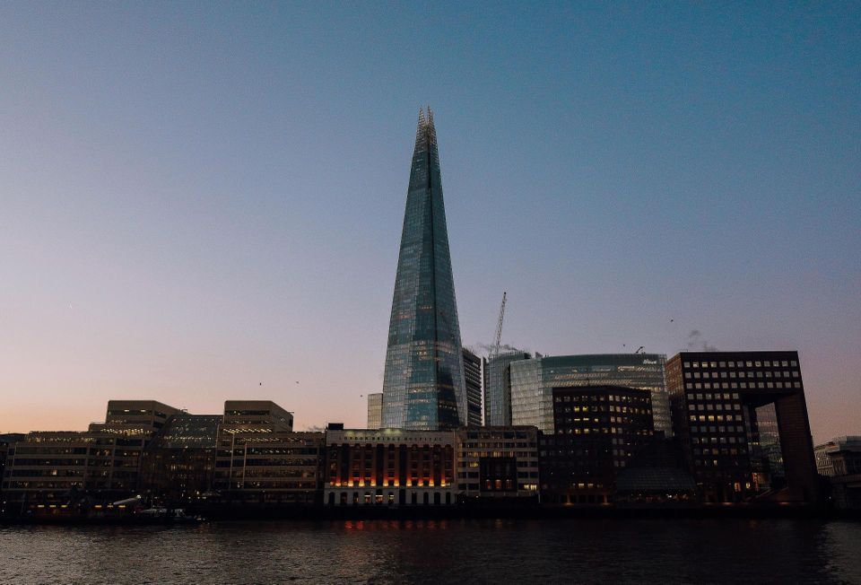 At 310m high the Shard is the tallest skyscraper in London.
