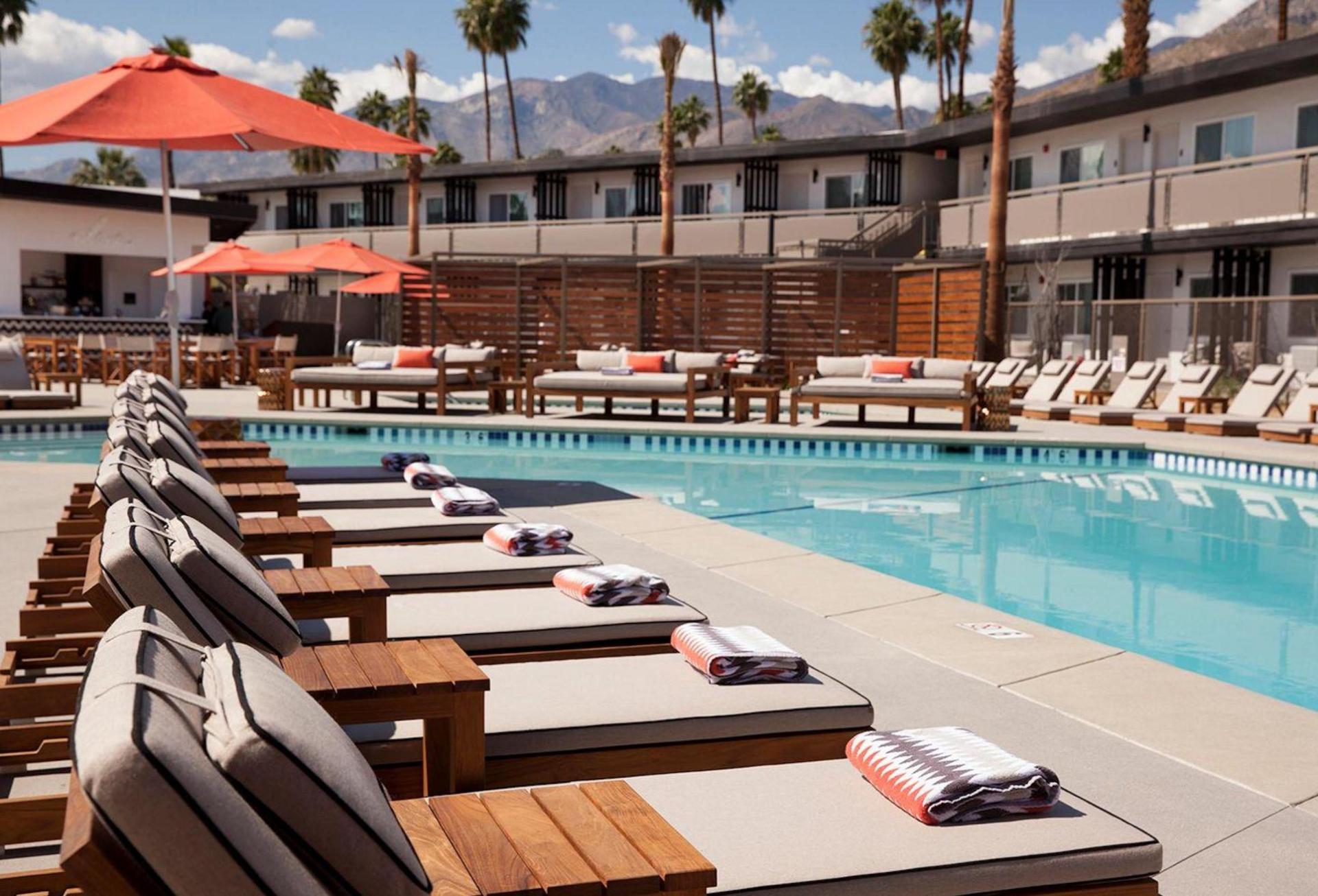 short-term rental, hotel, palm springs, pool, poolside