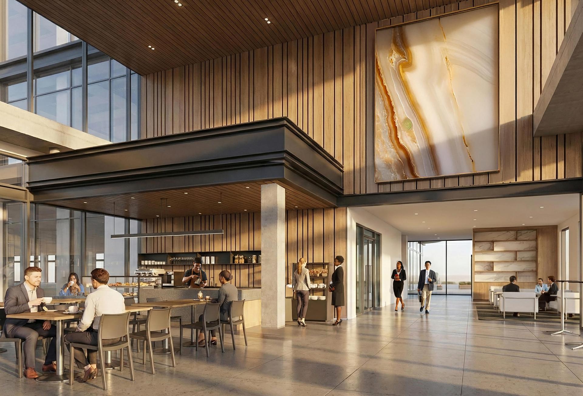 Rendering of JVP Development's speculative office building.