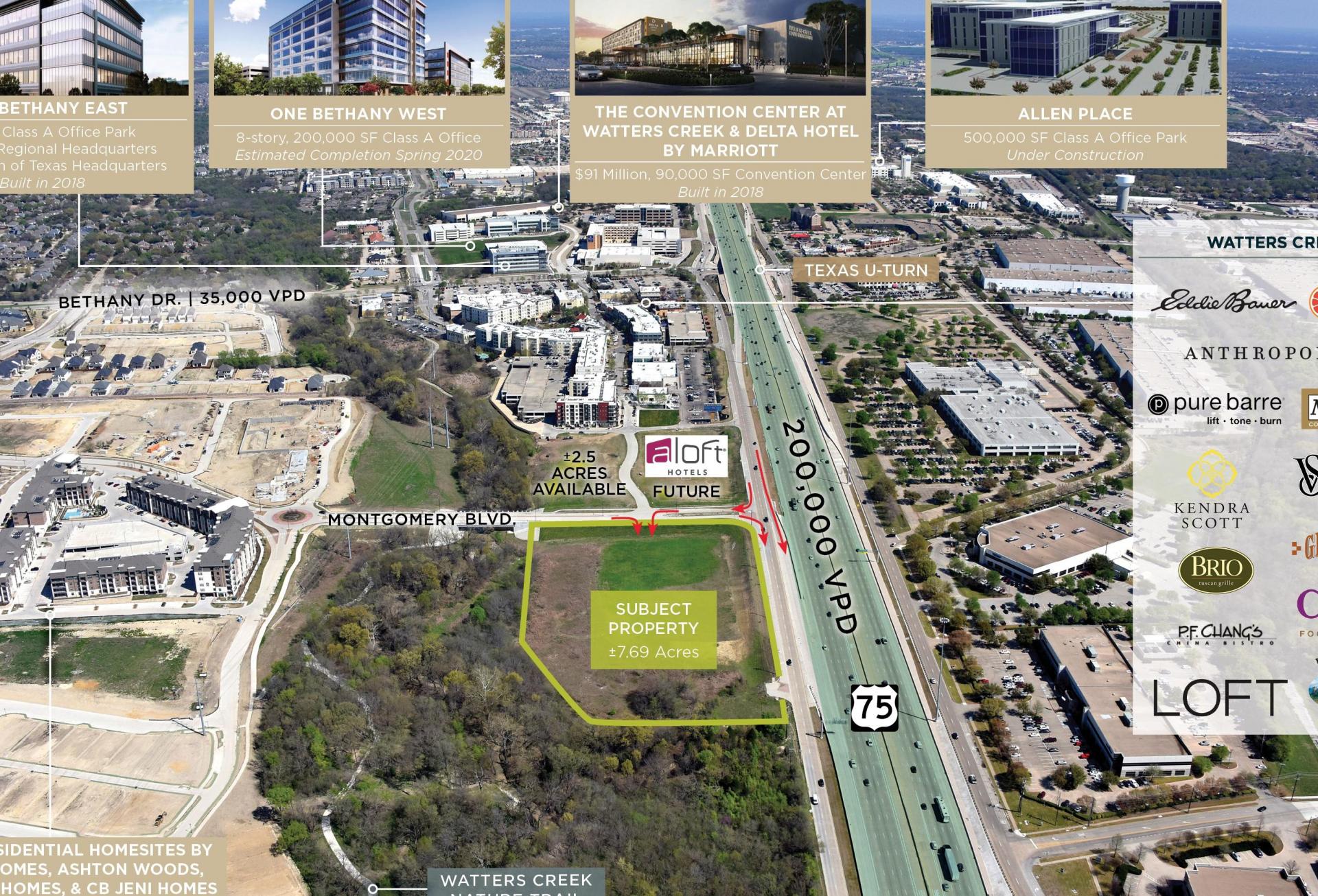 Last Tract With Central Expressway Access In Allen's Watters Creek Is Up For Grabs 